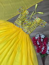 PC 374 Embroidery Faux Georgette Gown With Dupatta Wholesale Market In Surat